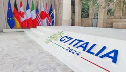 Logo der italienischen G7-Präsidentschaft in 2024 (c) picture alliance / dts-Agentur